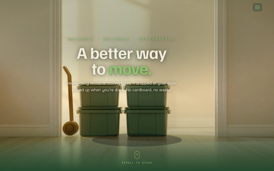Hometown Tote Rentals — website hero preview